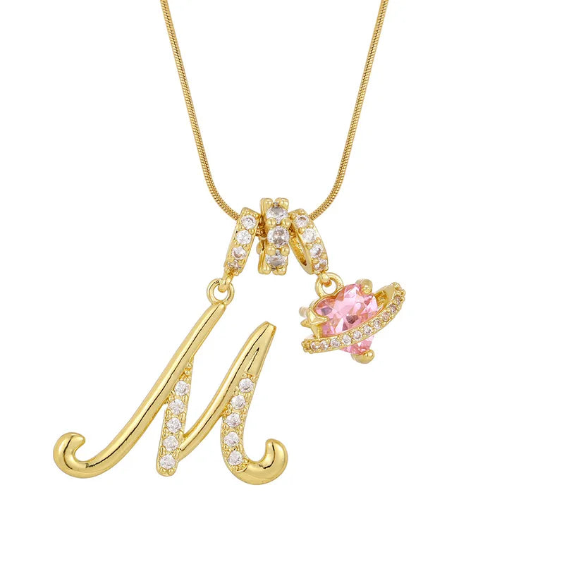 Love Script Initial Necklace