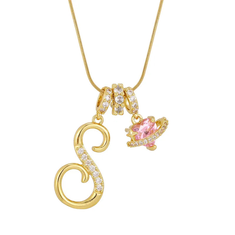 Love Script Initial Necklace