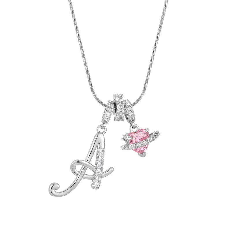 Love Script Initial Necklace