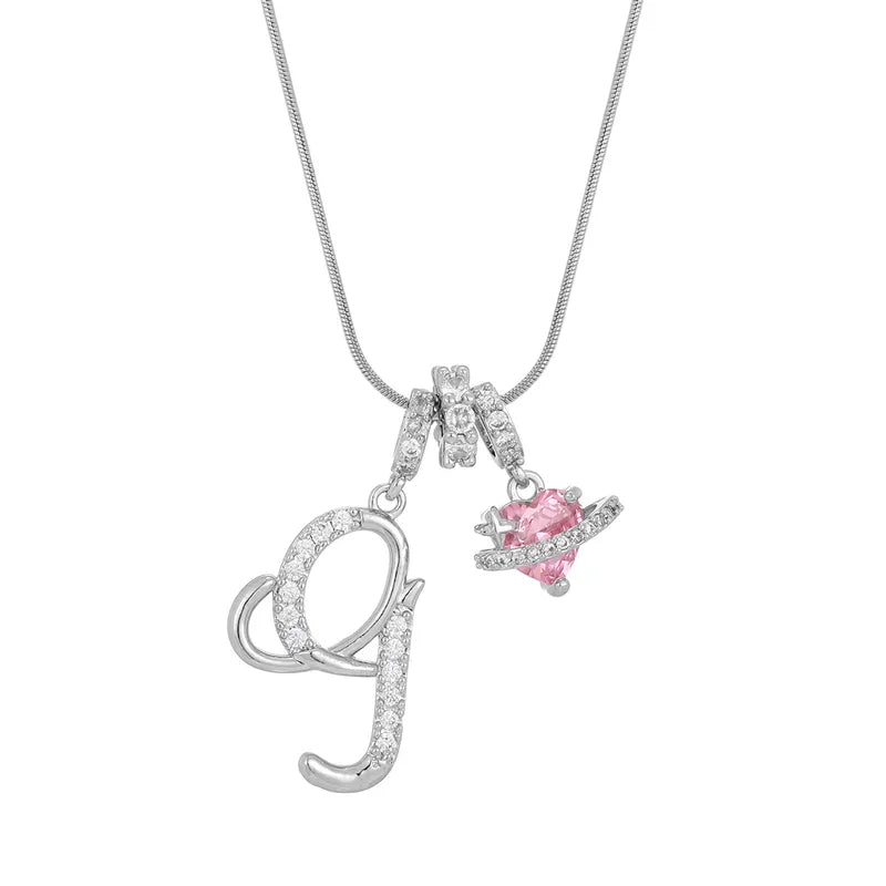 Love Script Initial Necklace