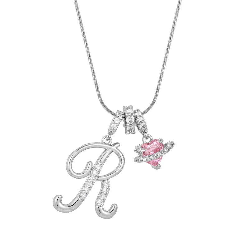 Love Script Initial Necklace
