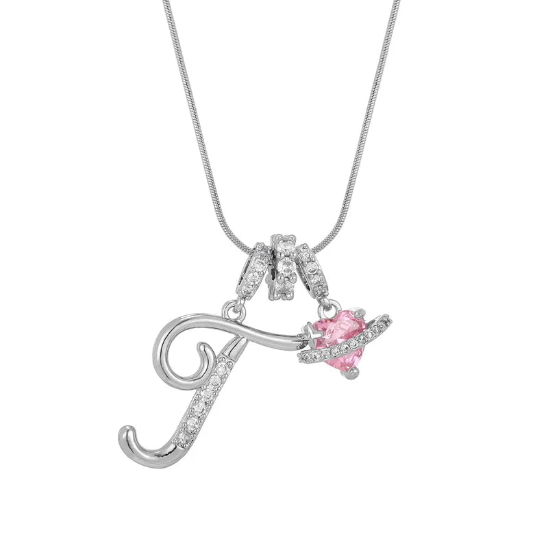 Love Script Initial Necklace
