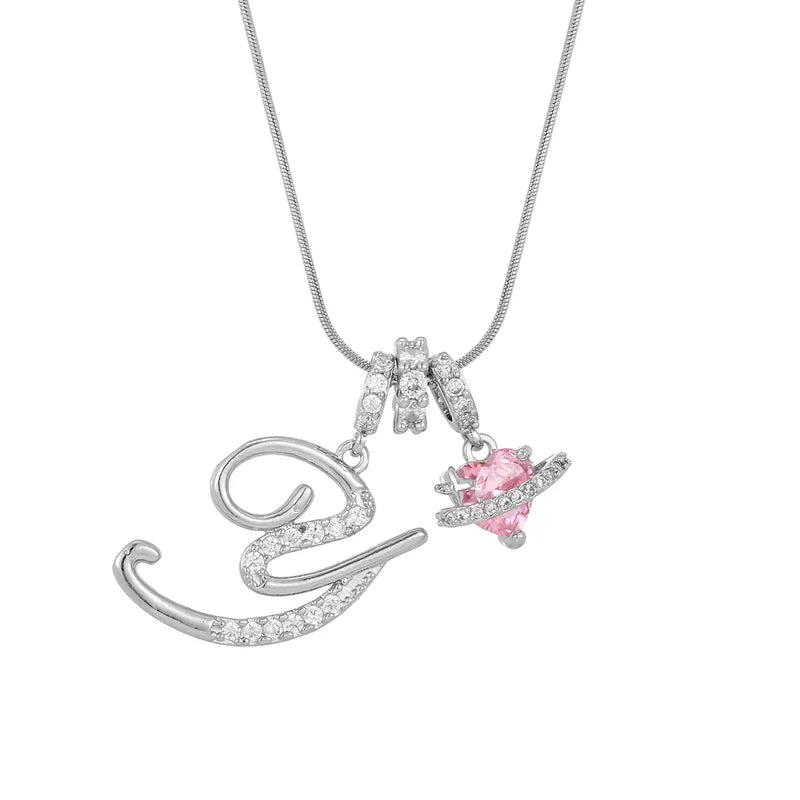 Love Script Initial Necklace
