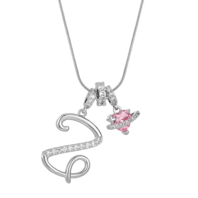 Love Script Initial Necklace