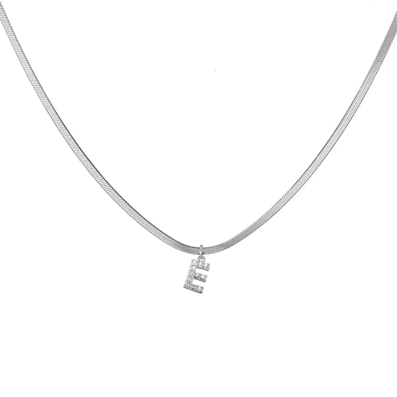 Alphabet Snake Chain Necklace