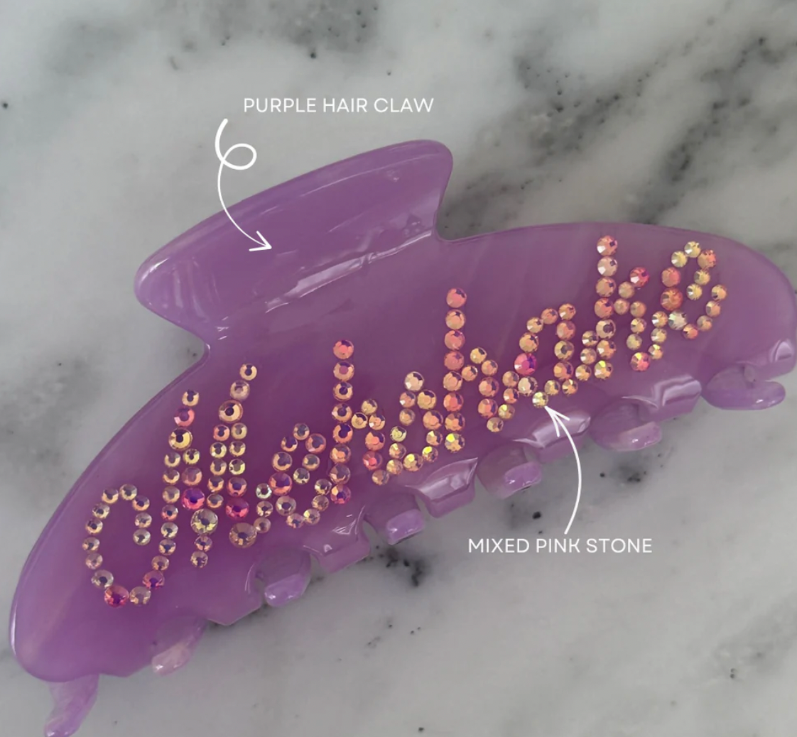 Arabic Custom Hair Claw Clip