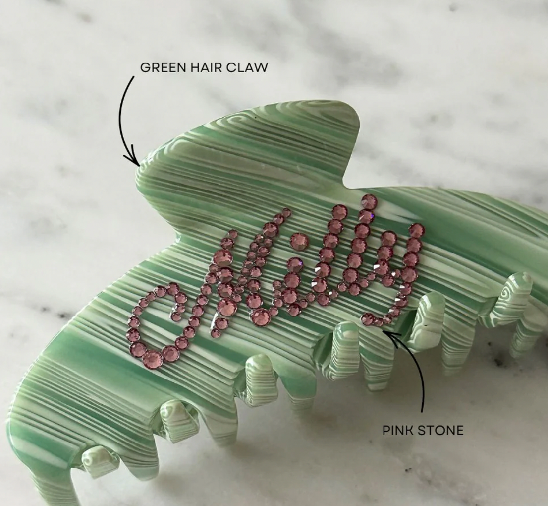 Arabic Custom Hair Claw Clip