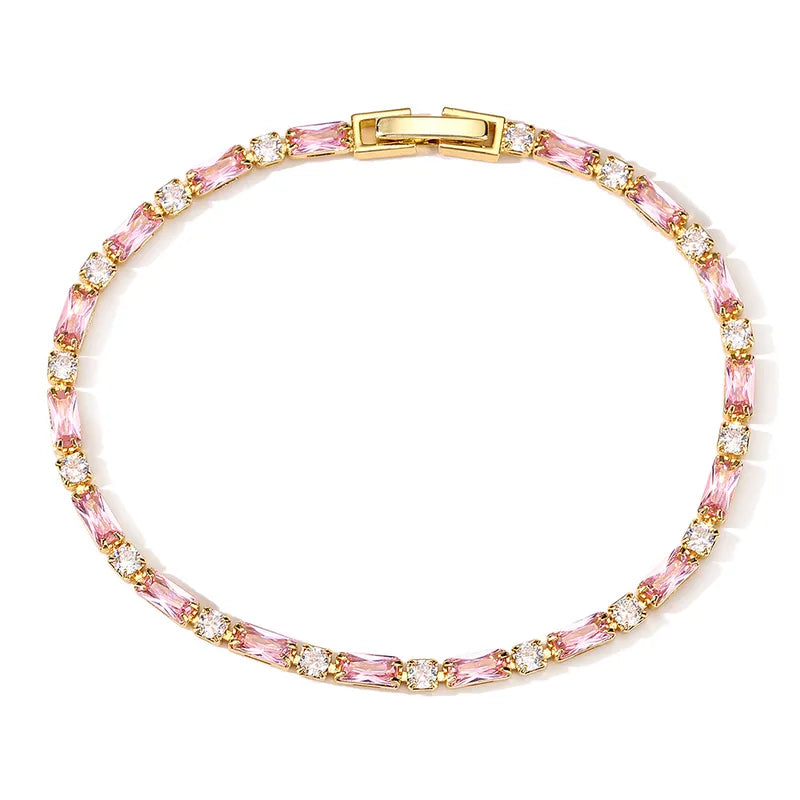 pink baguette bracelet