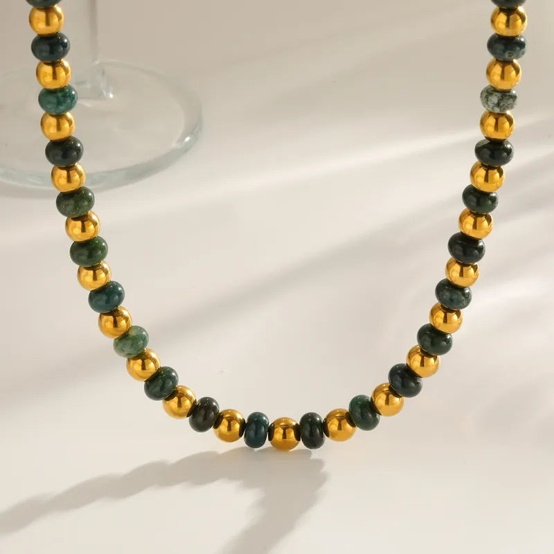 Golden Ball Crystal Necklace