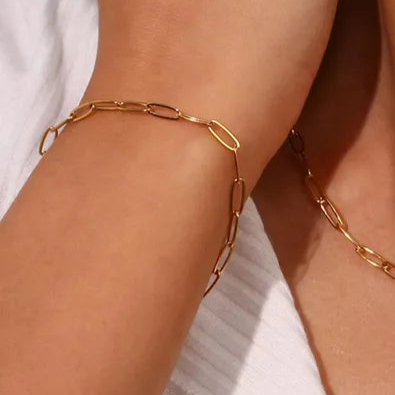 paperclip chain bracelet