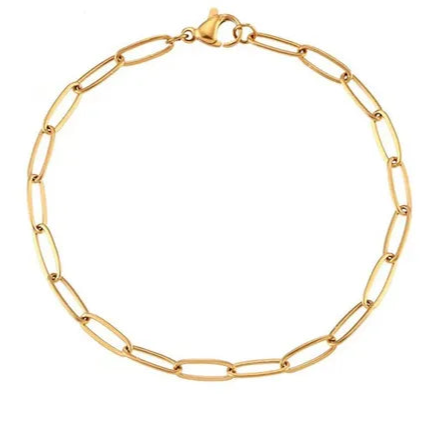 paperclip chain bracelet