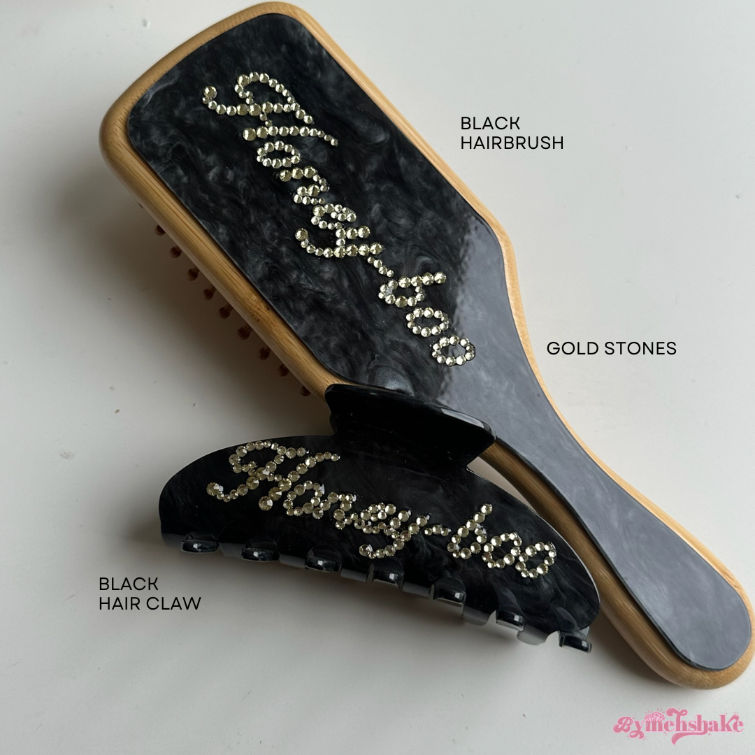 Custom Hair Claw + Brush Bundle