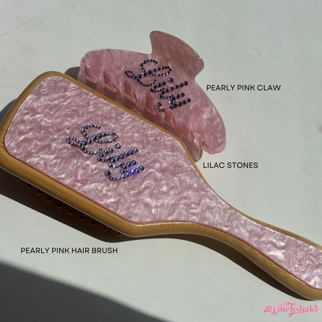 Custom Hair Claw + Brush Bundle