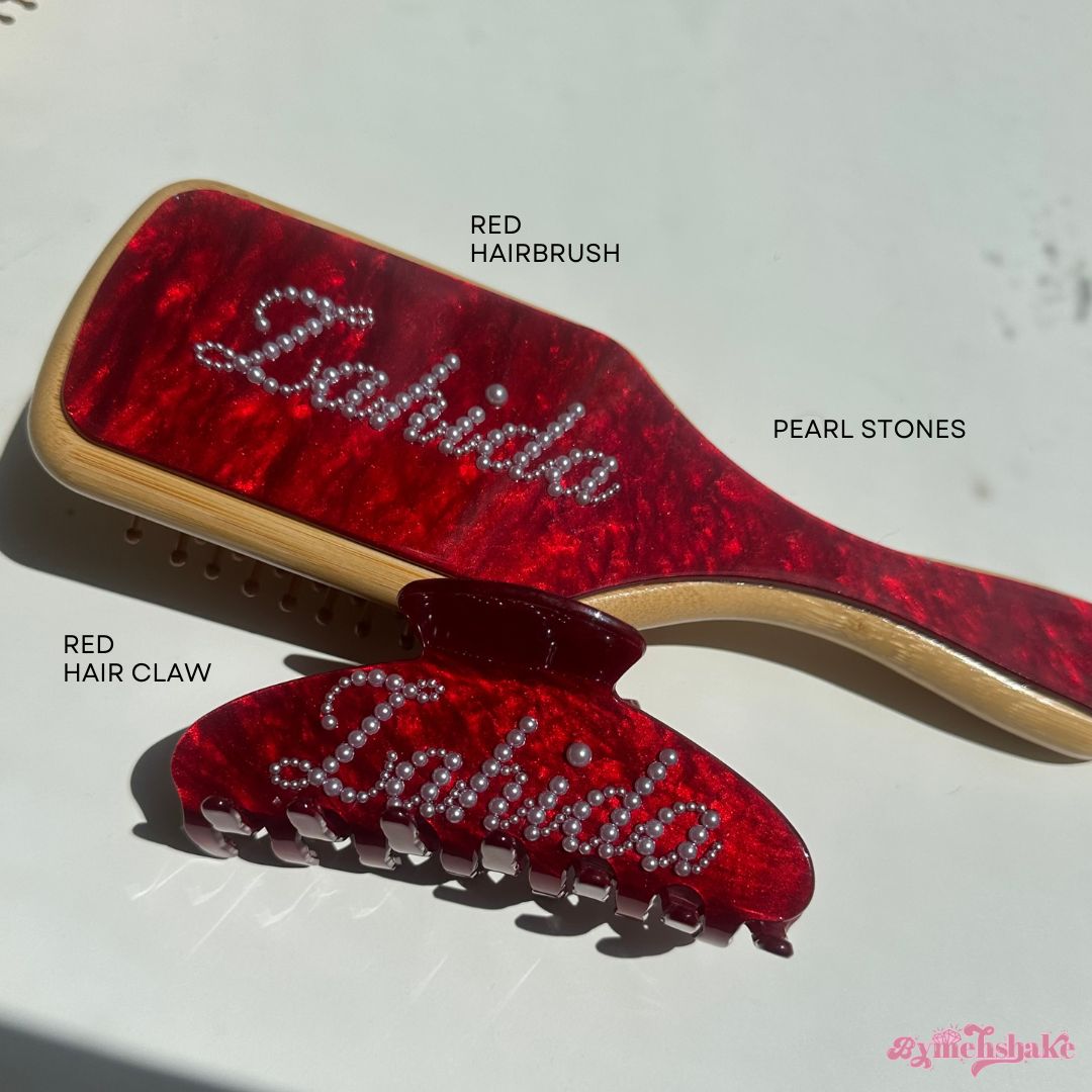 Custom Hair Claw + Brush Bundle