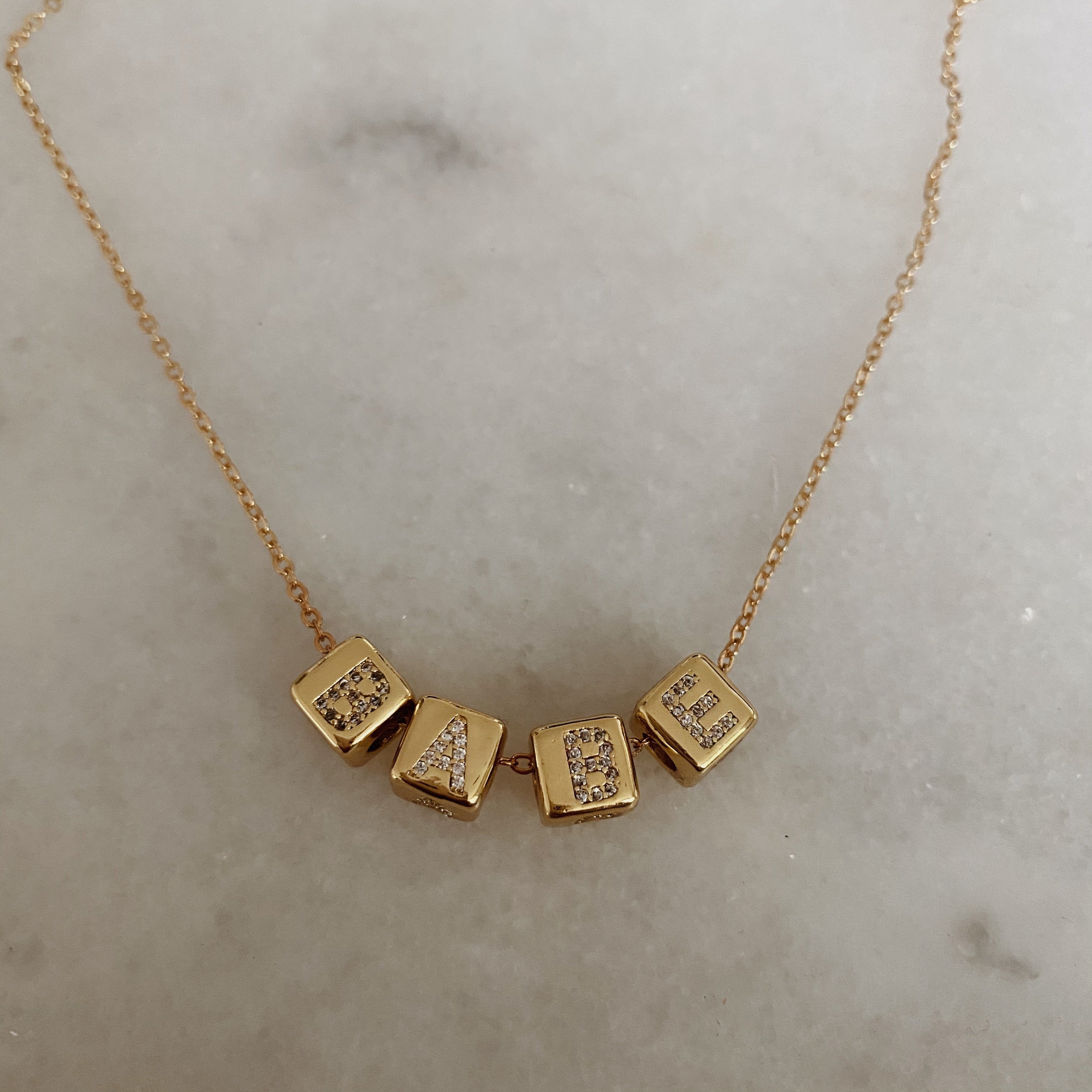 custom cube necklace