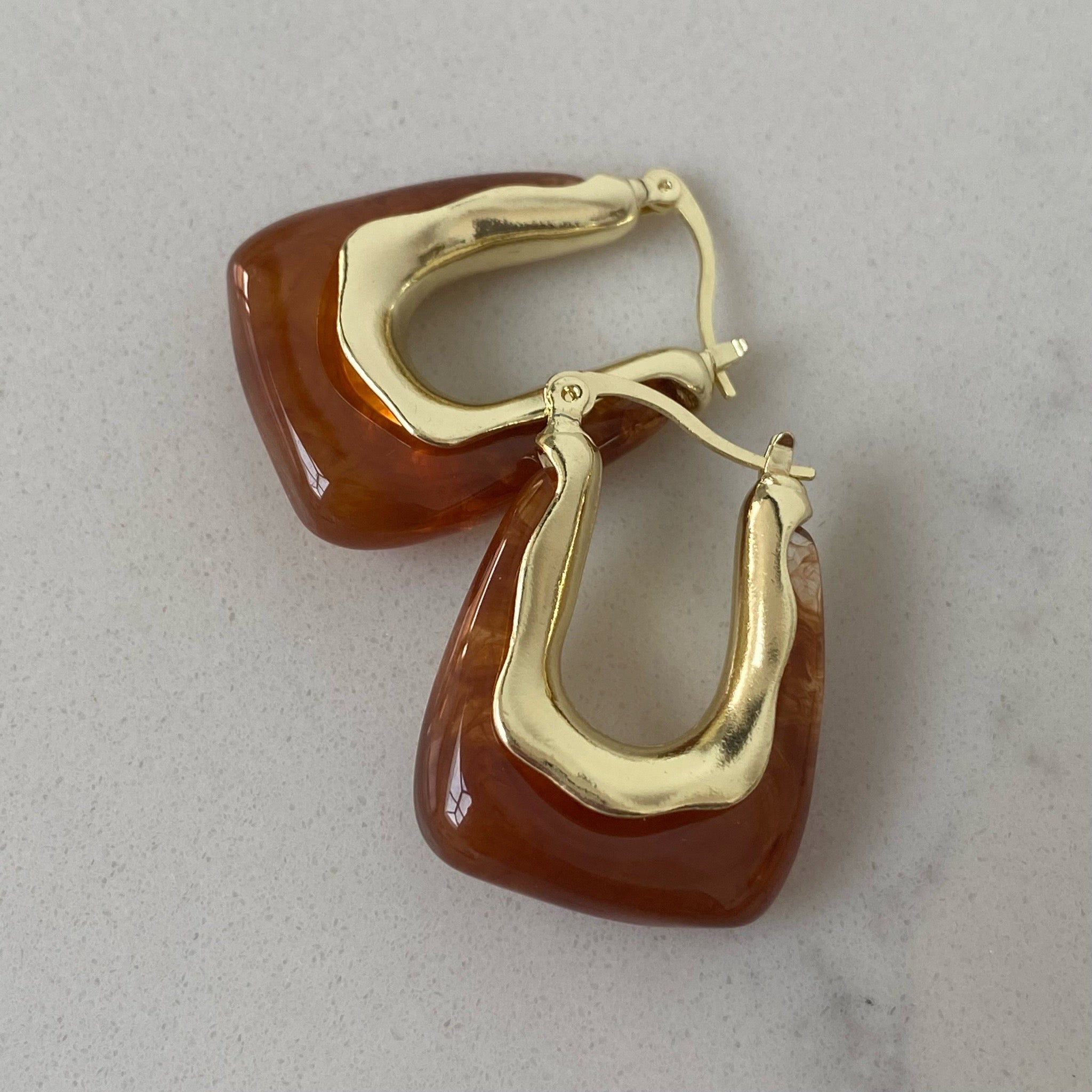 jelly hoop earrings