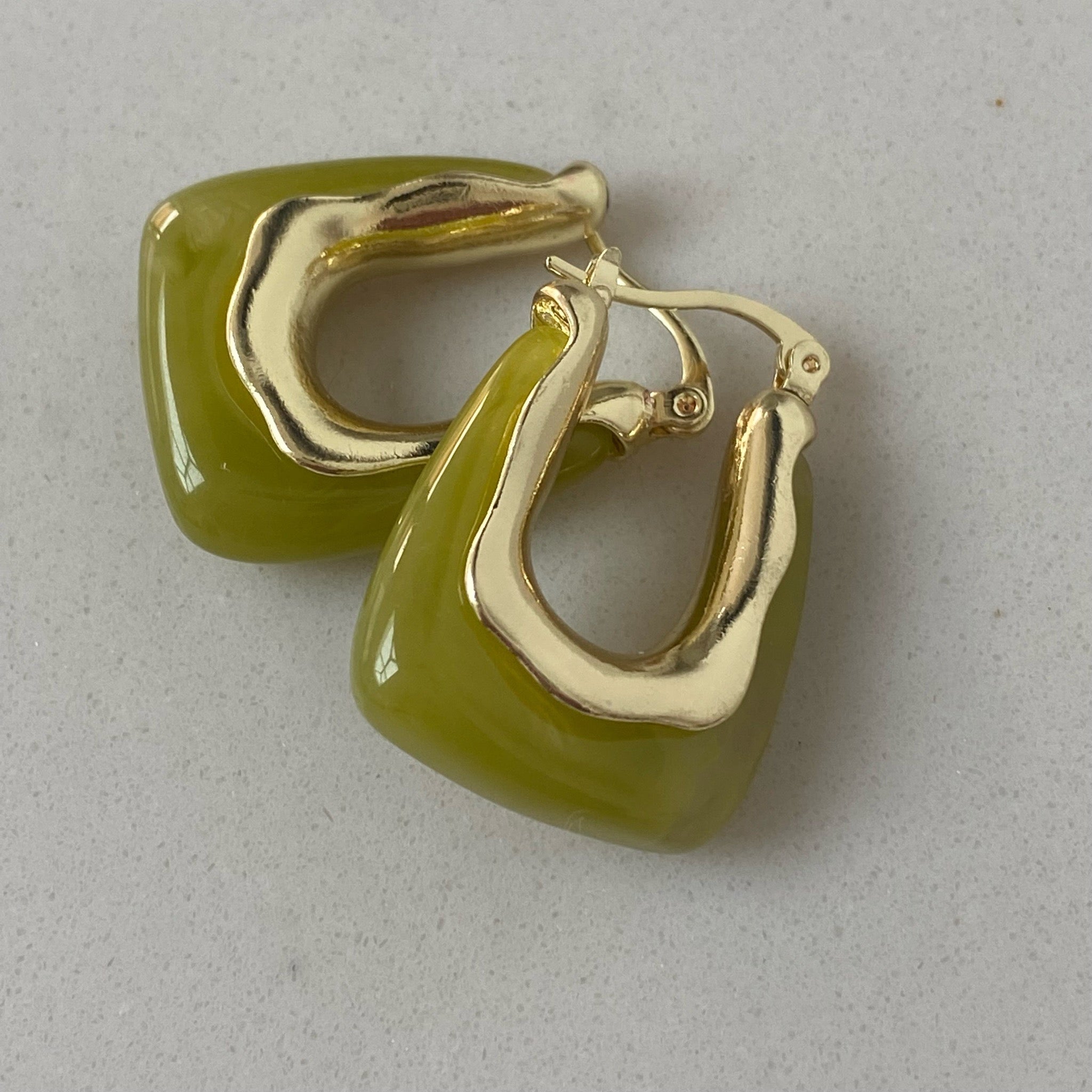 jelly hoop earrings