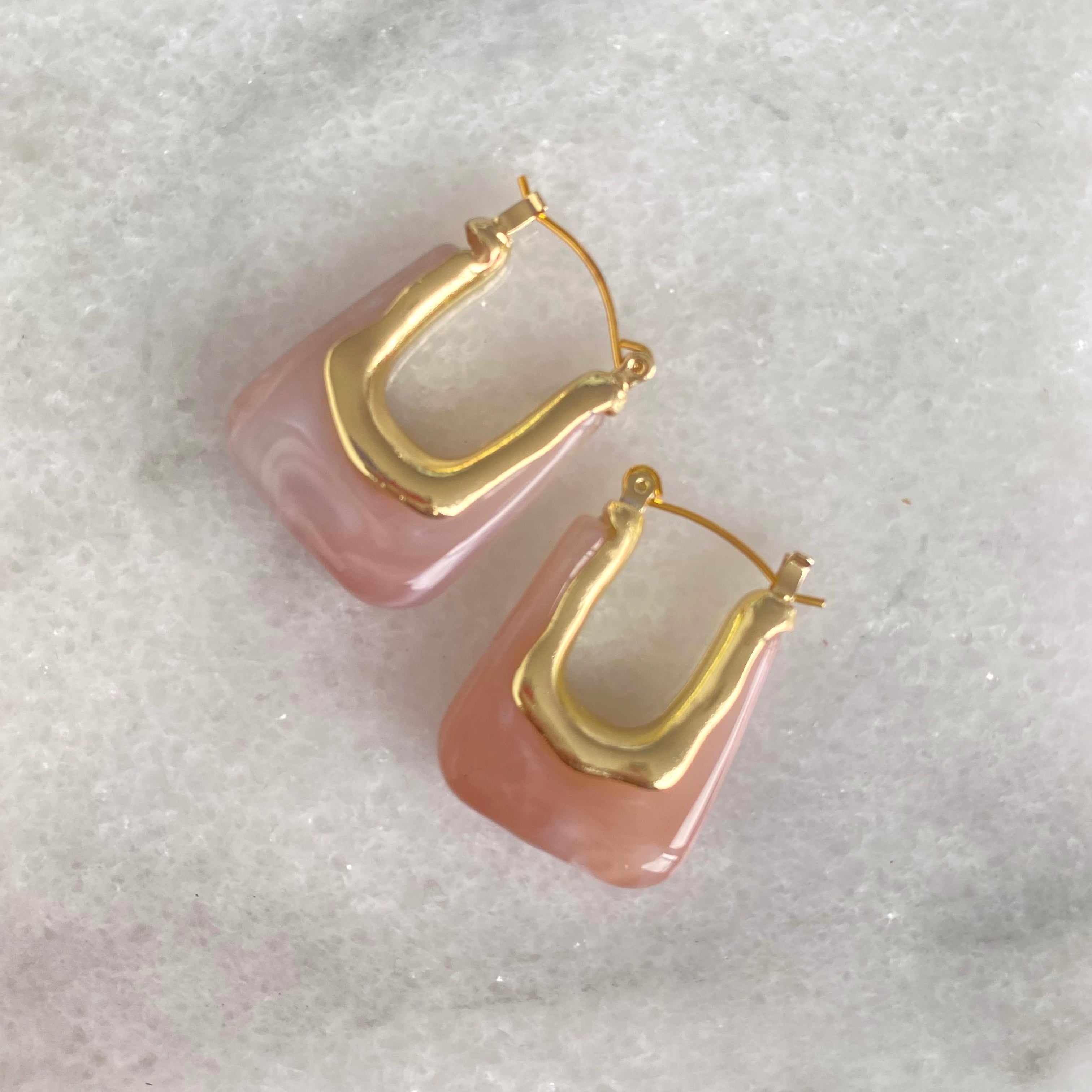 jelly hoop earrings