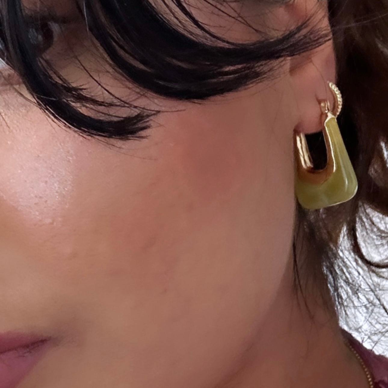 jelly hoop earrings