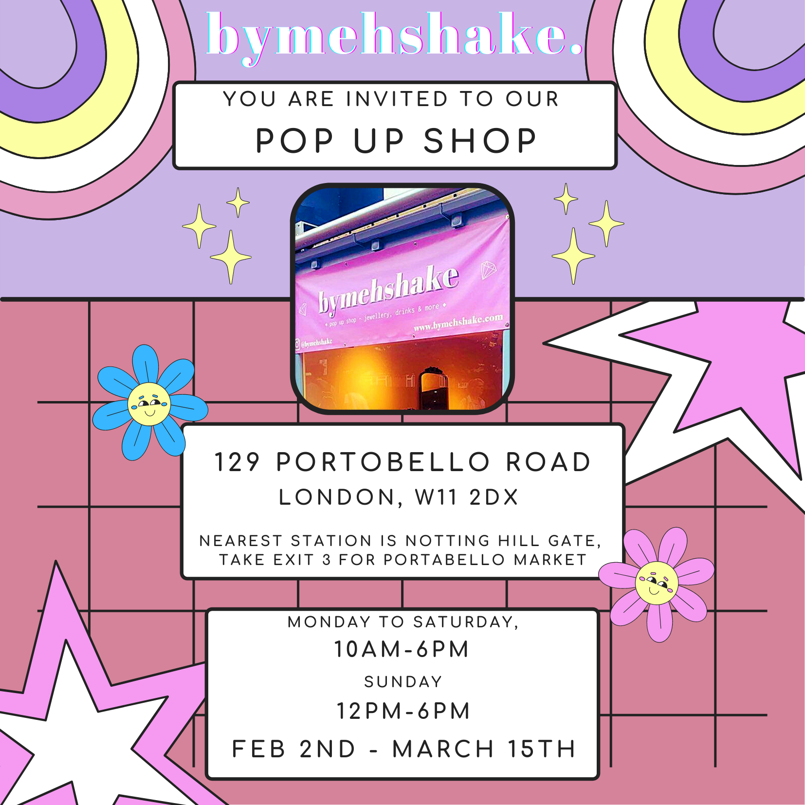 Pop Up Shop At 🏘 Notting Hill 🏘