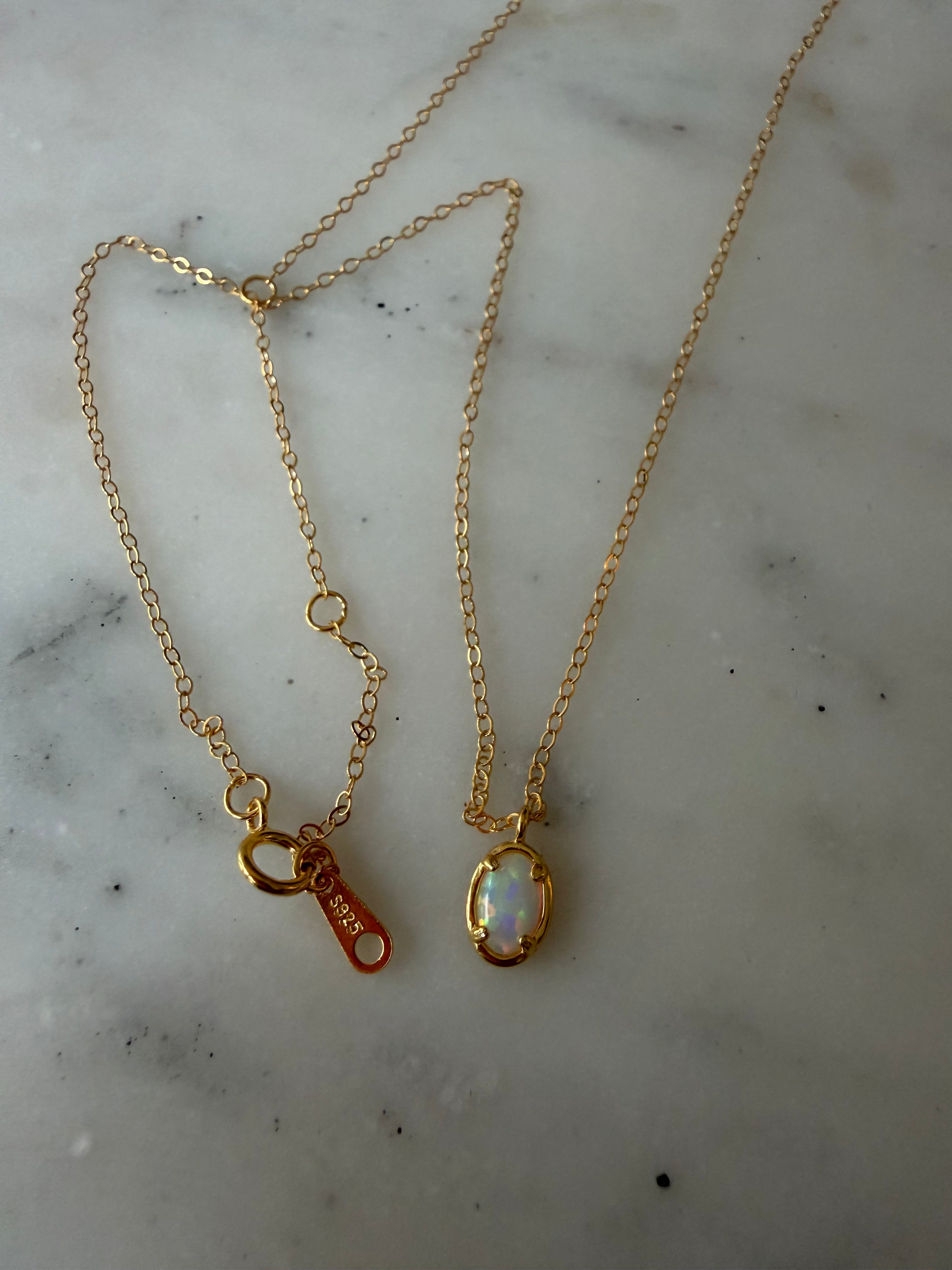 Aurora Opal Necklace
