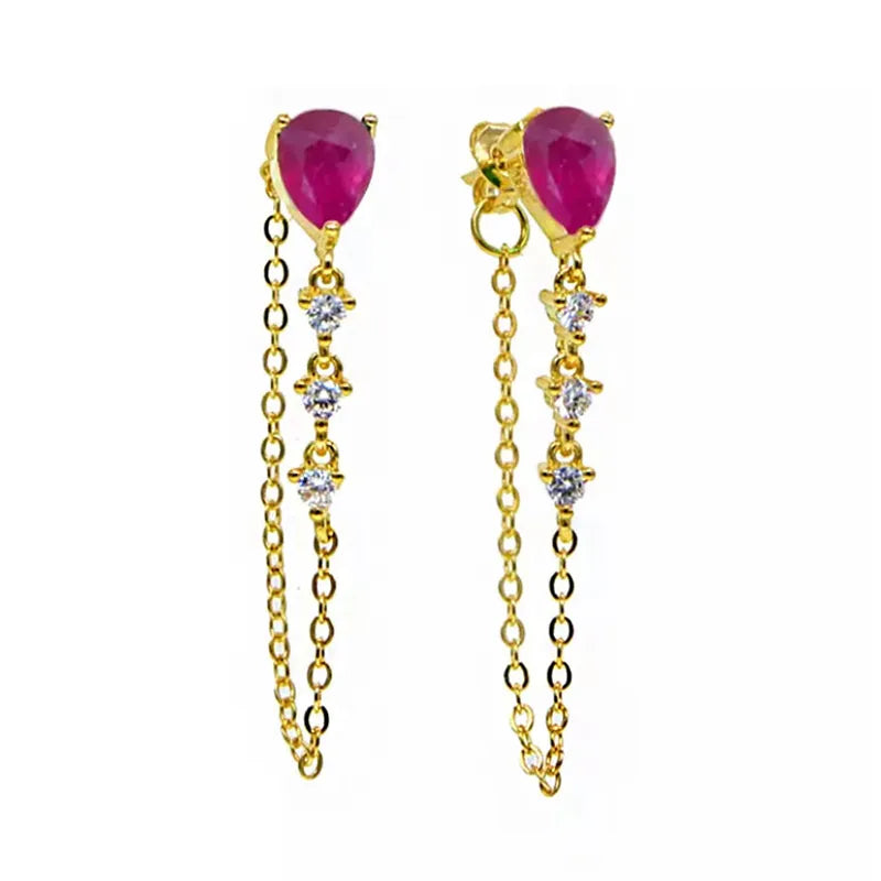 double drop earrings