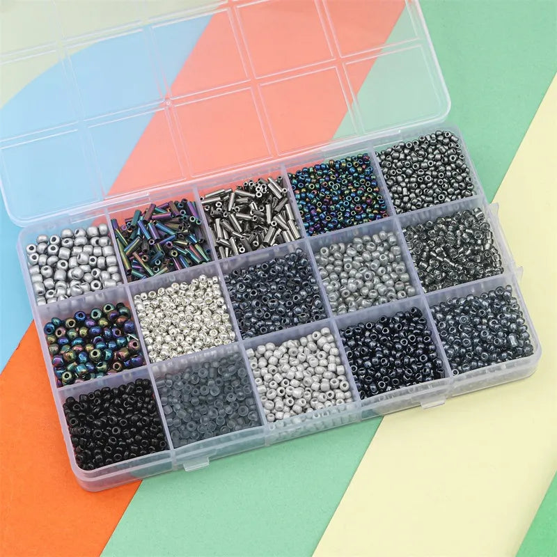 3mm 15 pack Glass Beads, DIY friendship bracelet kit