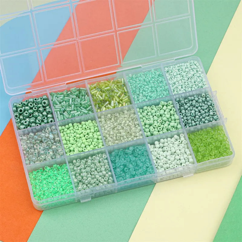 3mm 15 pack Glass Beads, DIY friendship bracelet kit