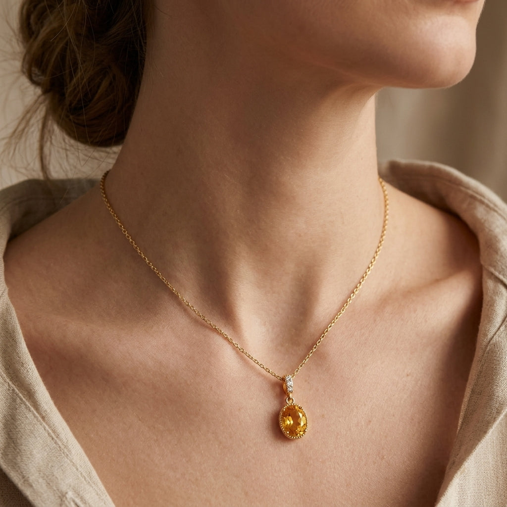 Crystal Birthstone Necklace