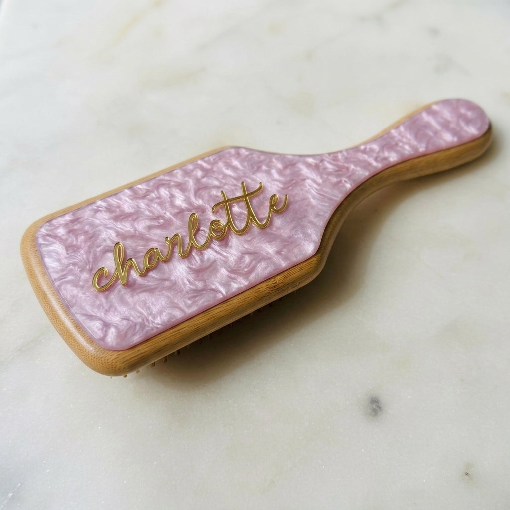 Personalised Signature Paddle Hair Brush