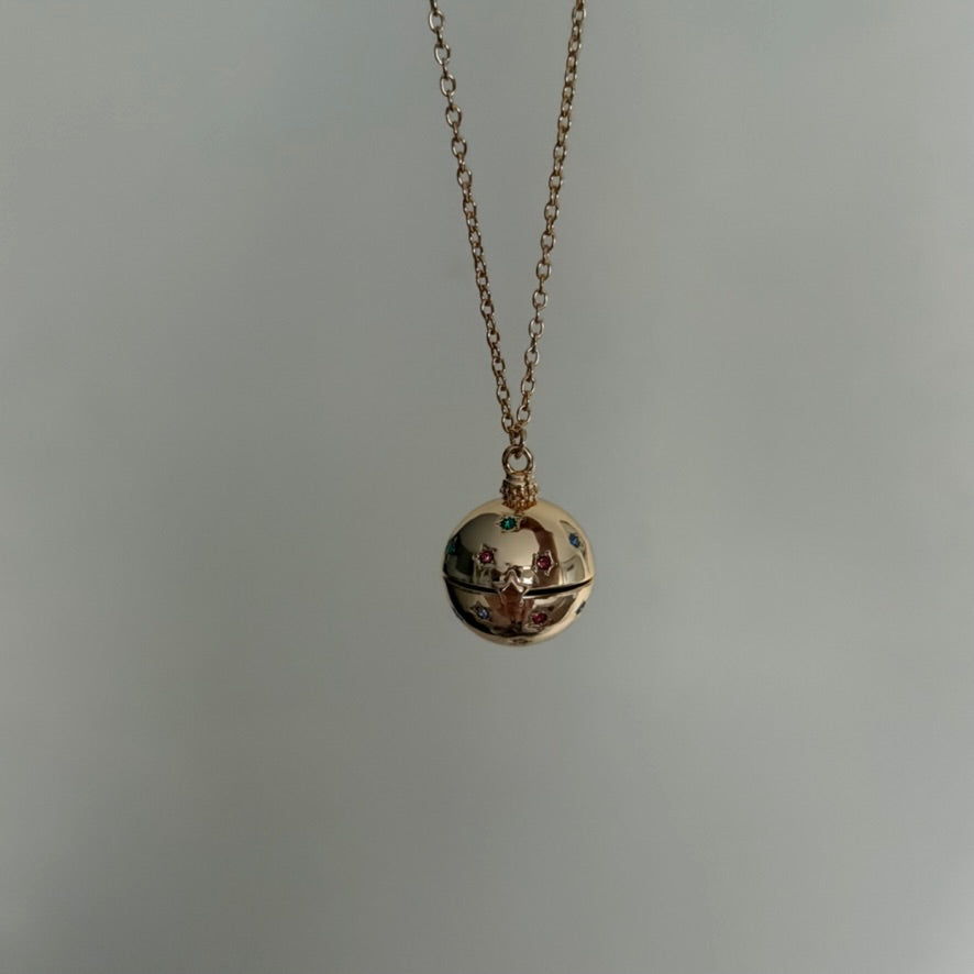 Hidden Frog Ball Necklace