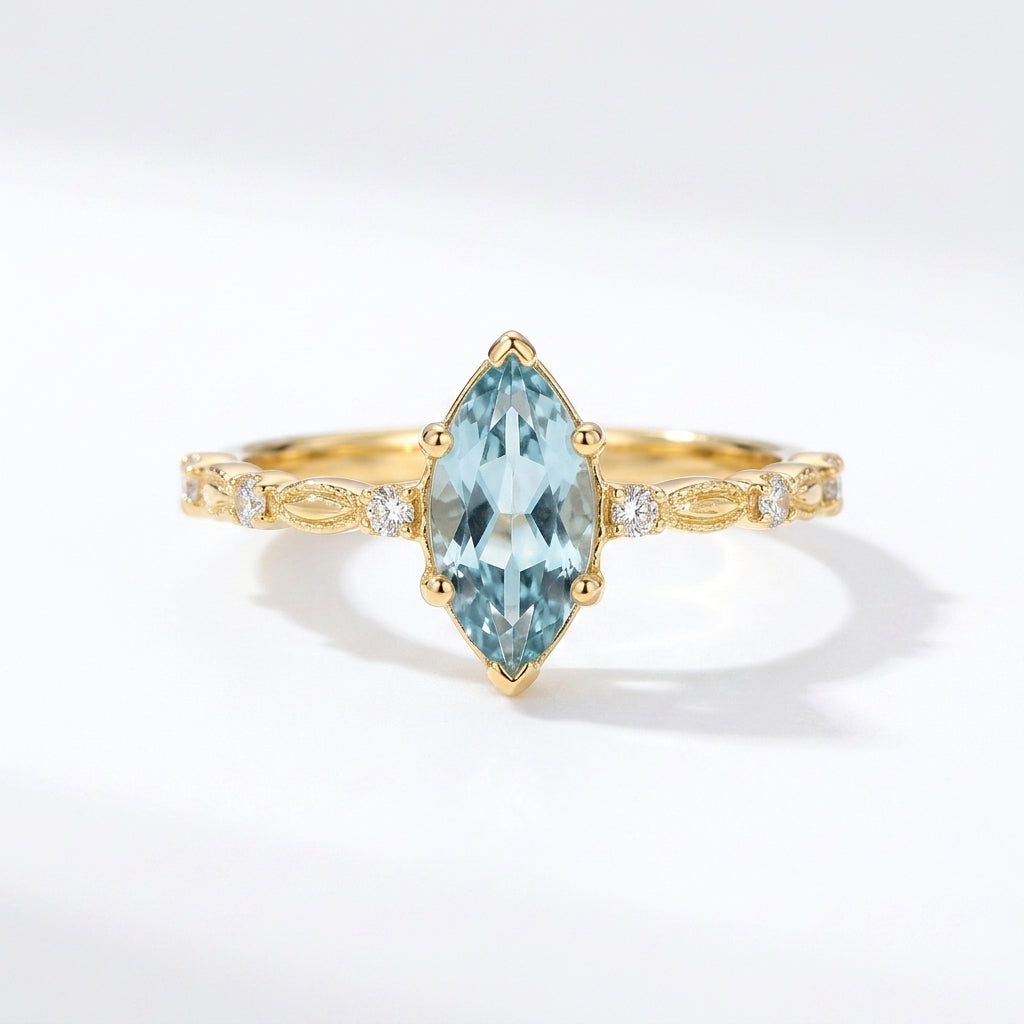 Marina Blue Gemstone Ring