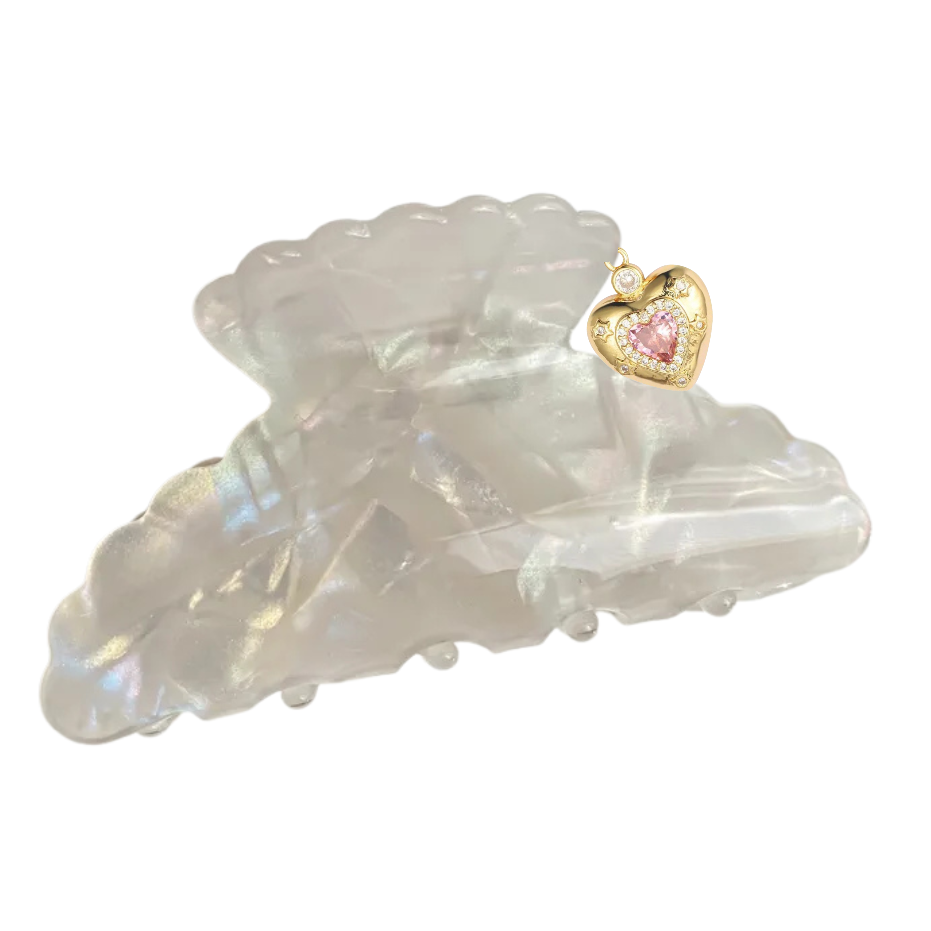 Glass Glow Hair Claw Clip