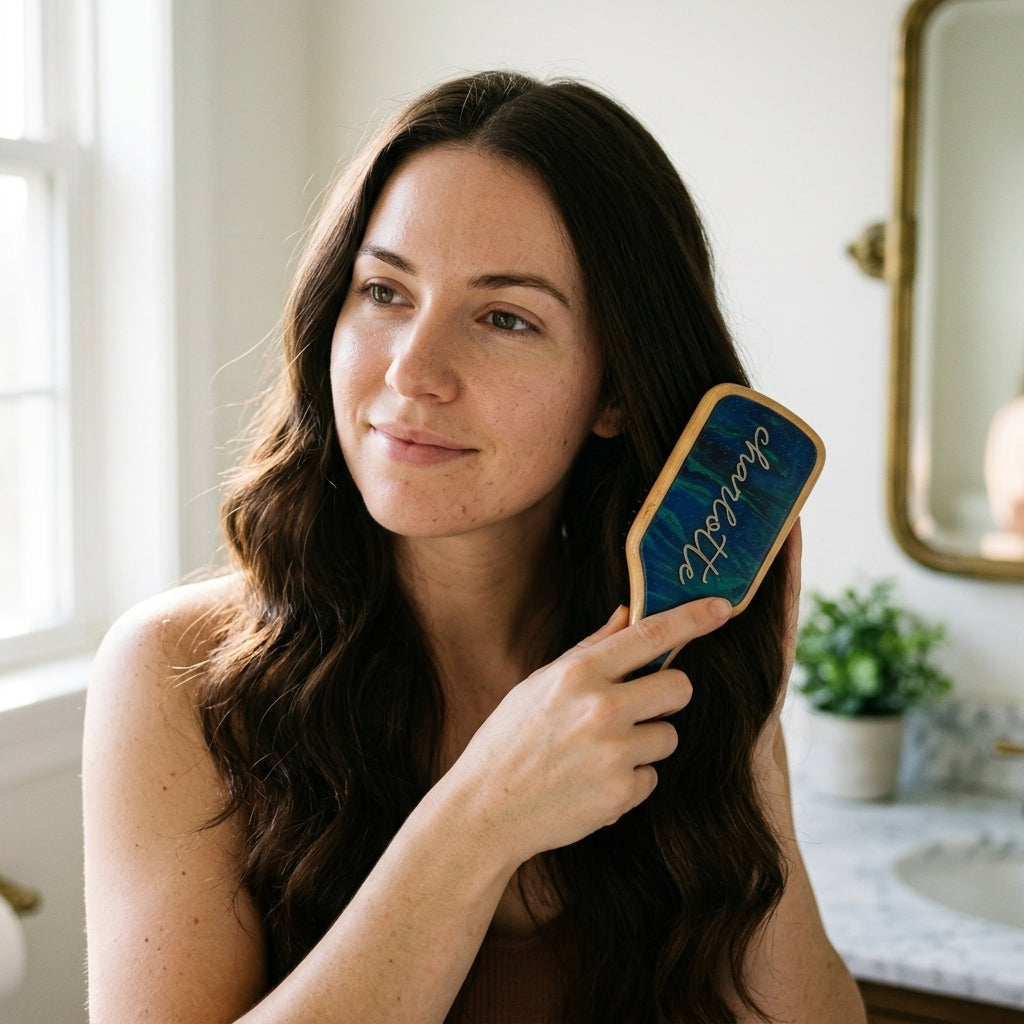 Personalised Signature Paddle Hair Brush