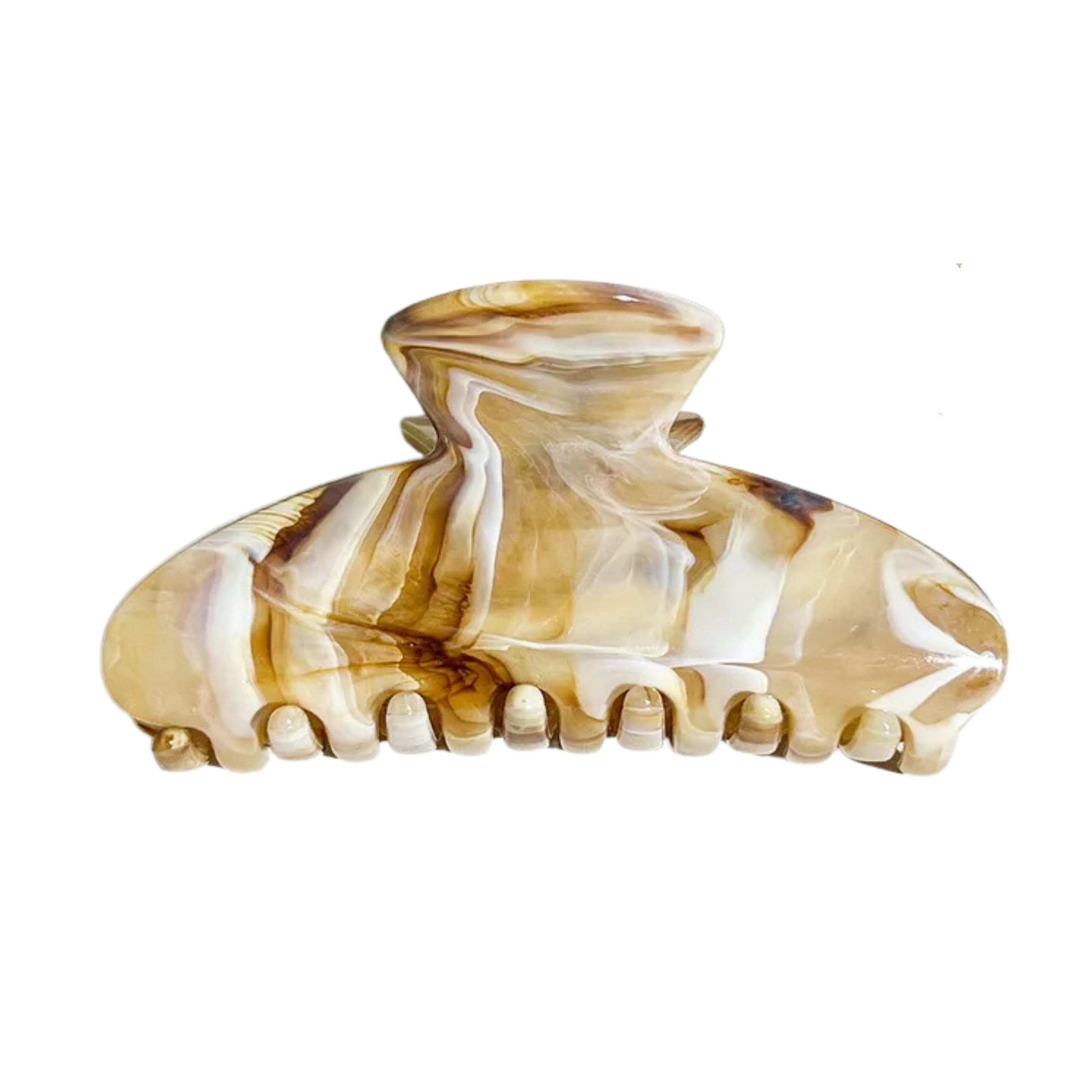 Caramel Swirl Hair Claw Clip