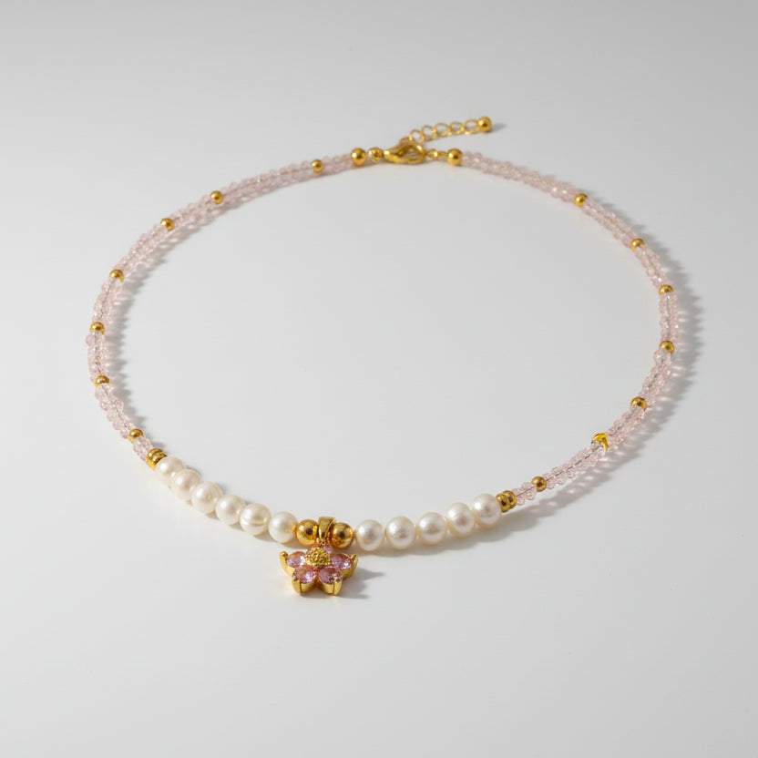 Flower Pearl Necklace