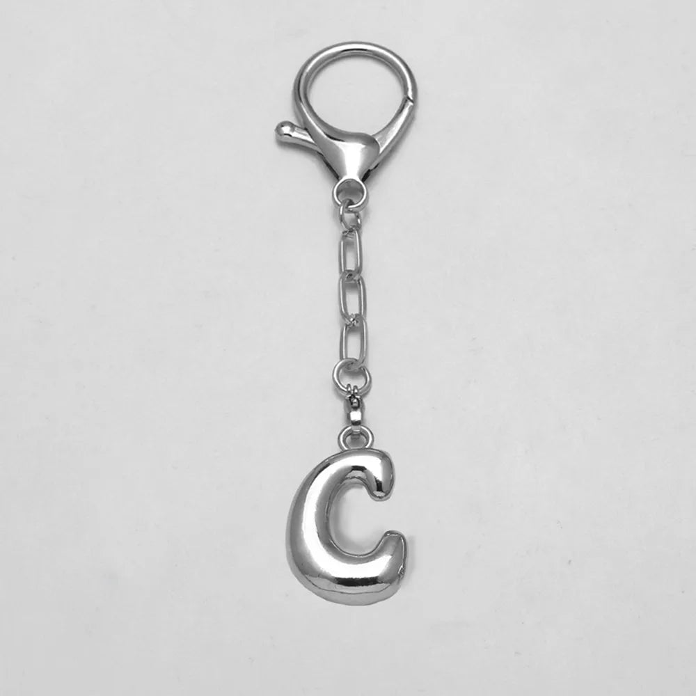 Bubble Letter Bag Charm