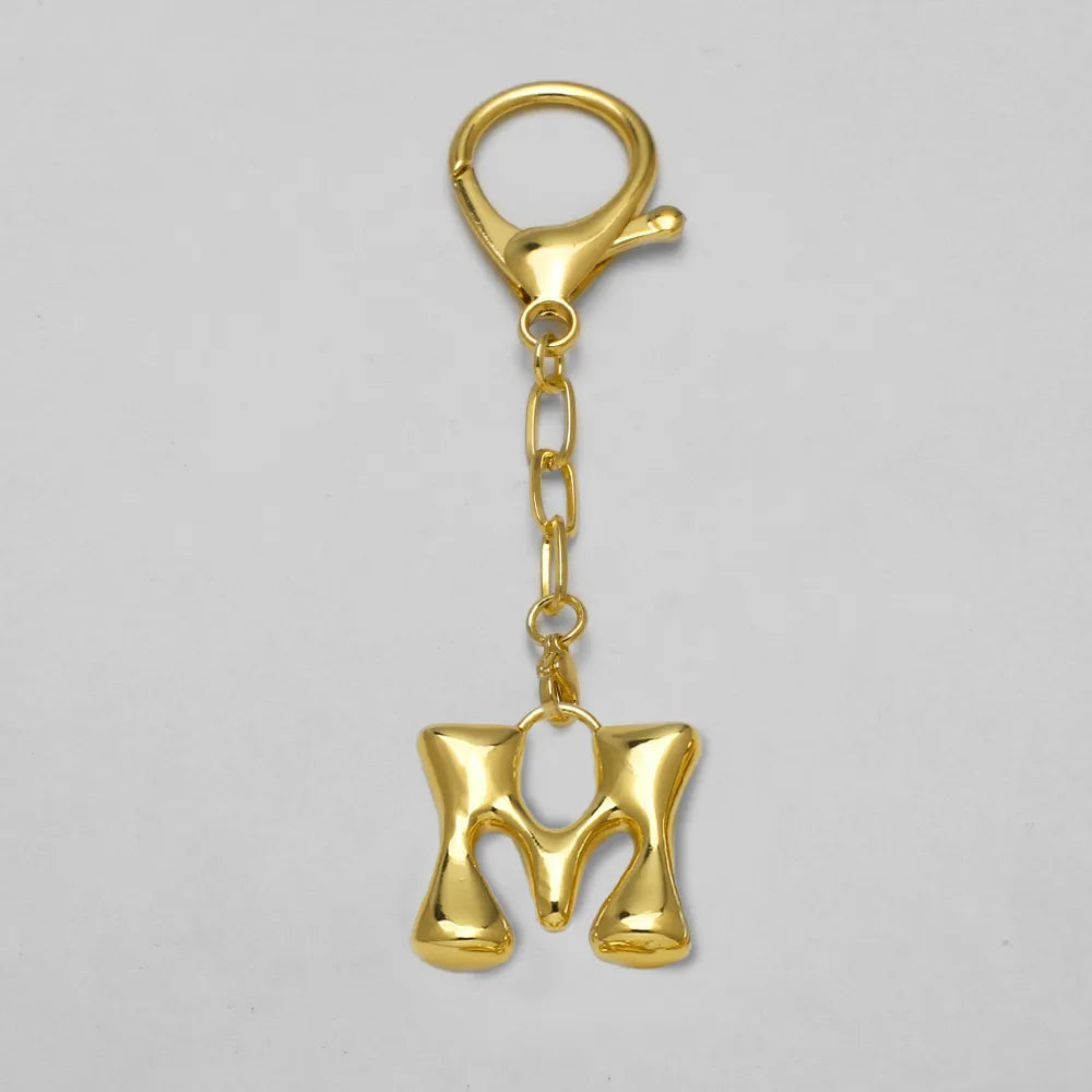 Bubble Letter Bag Charm