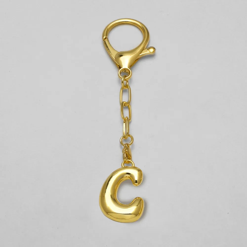Bubble Letter Bag Charm