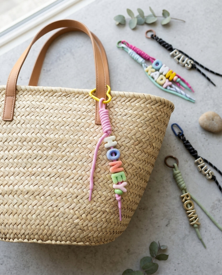 Personalised Letter Bag Charm
