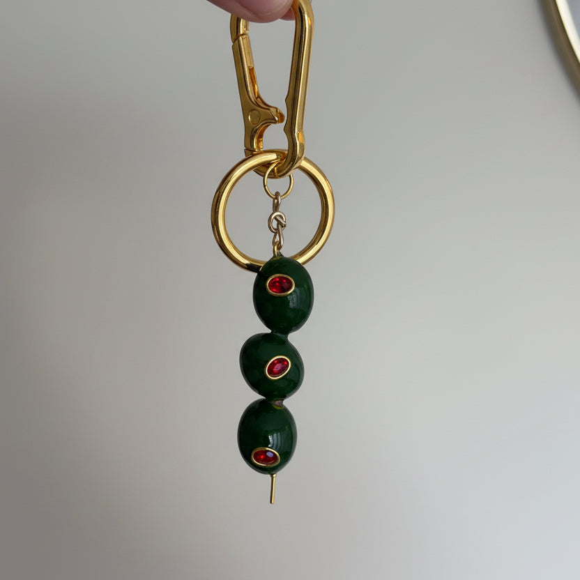 Trio of Olives Bag Charm
