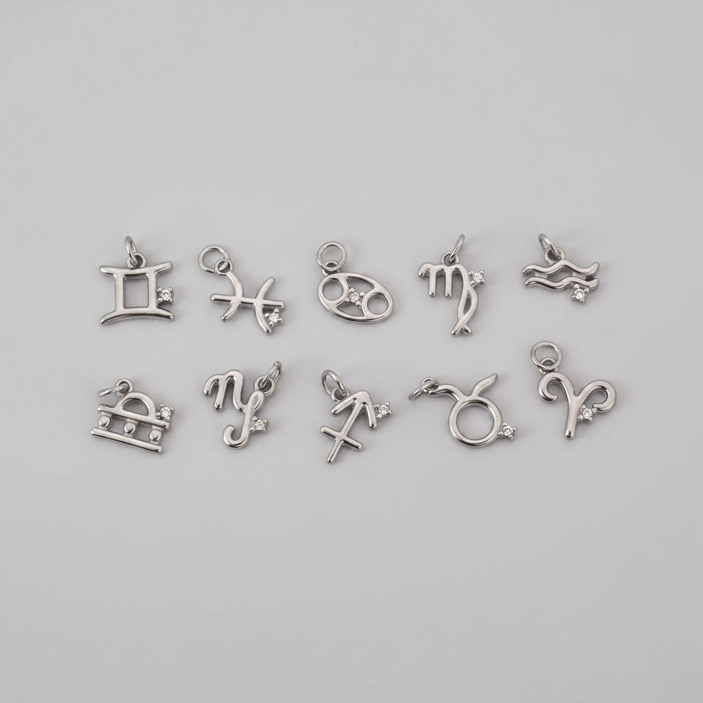 Zodiac Crystal Necklace And Bracelet