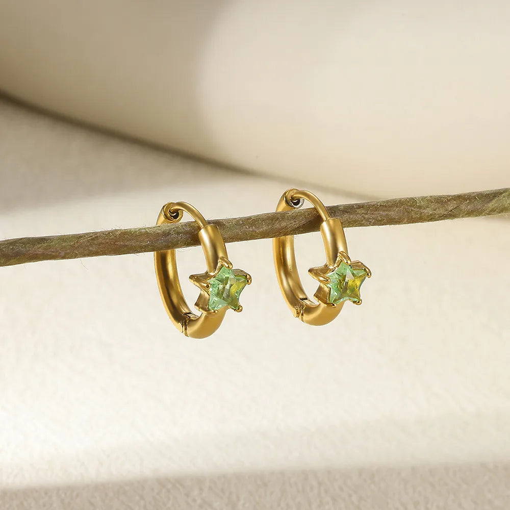 Mini Star Hoop Earrings
