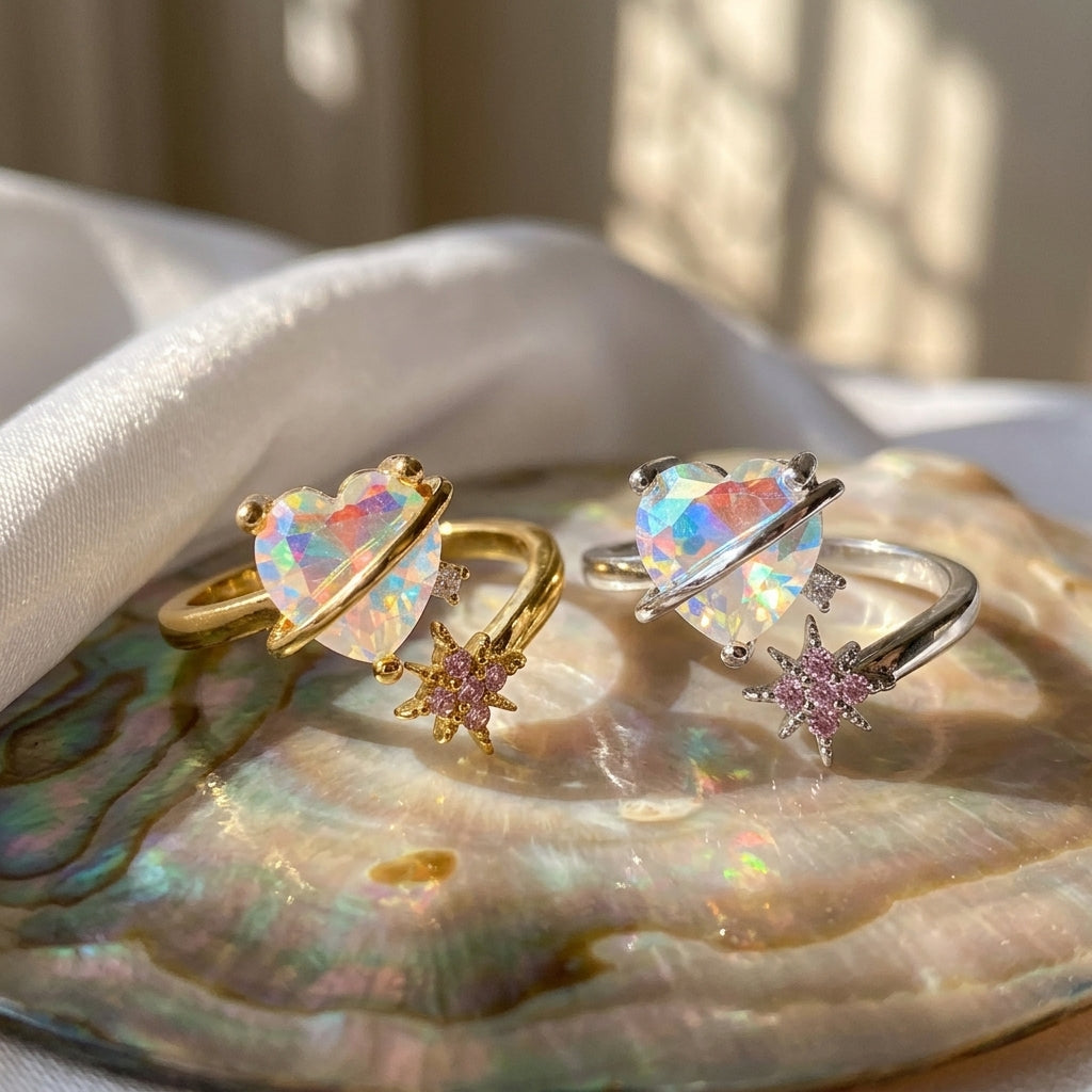Orbit Heart Ring