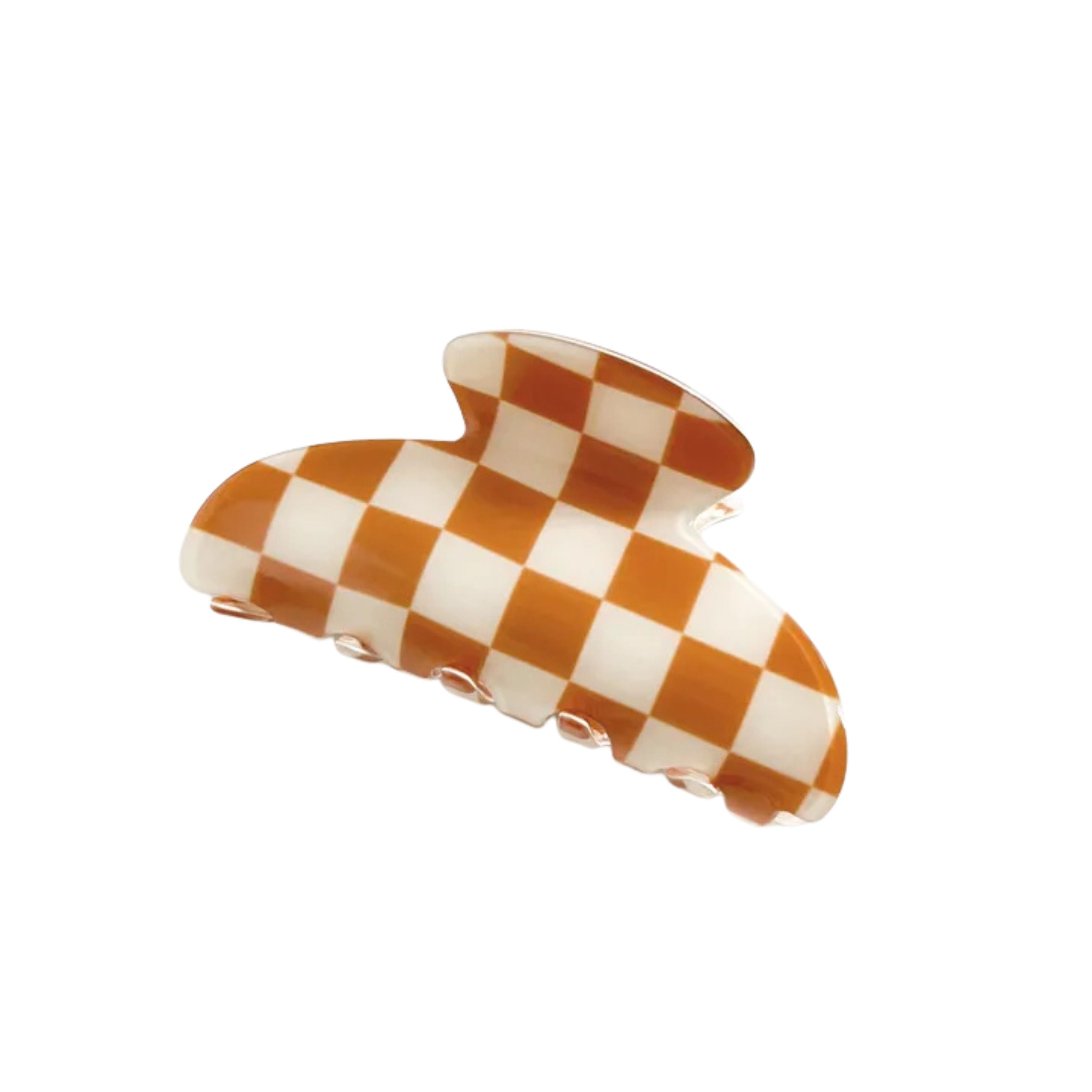 Checkered Hair Claw Clip