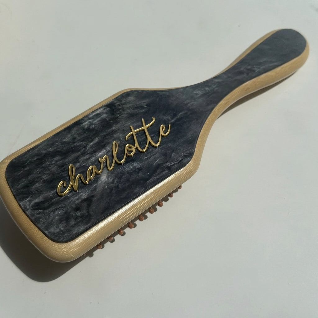 Personalised Signature Paddle Hair Brush