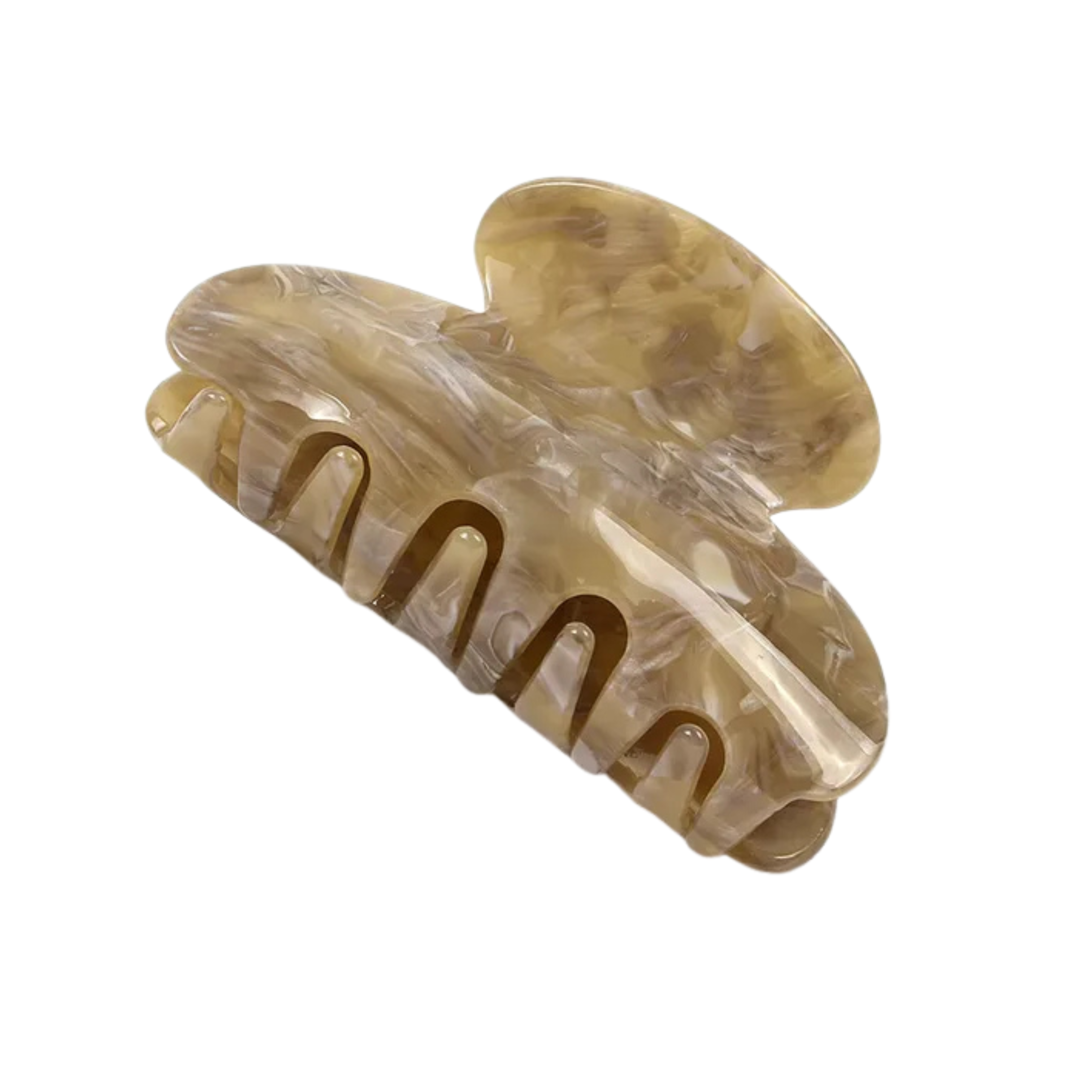 Toffee Marble Hair Claw Clip