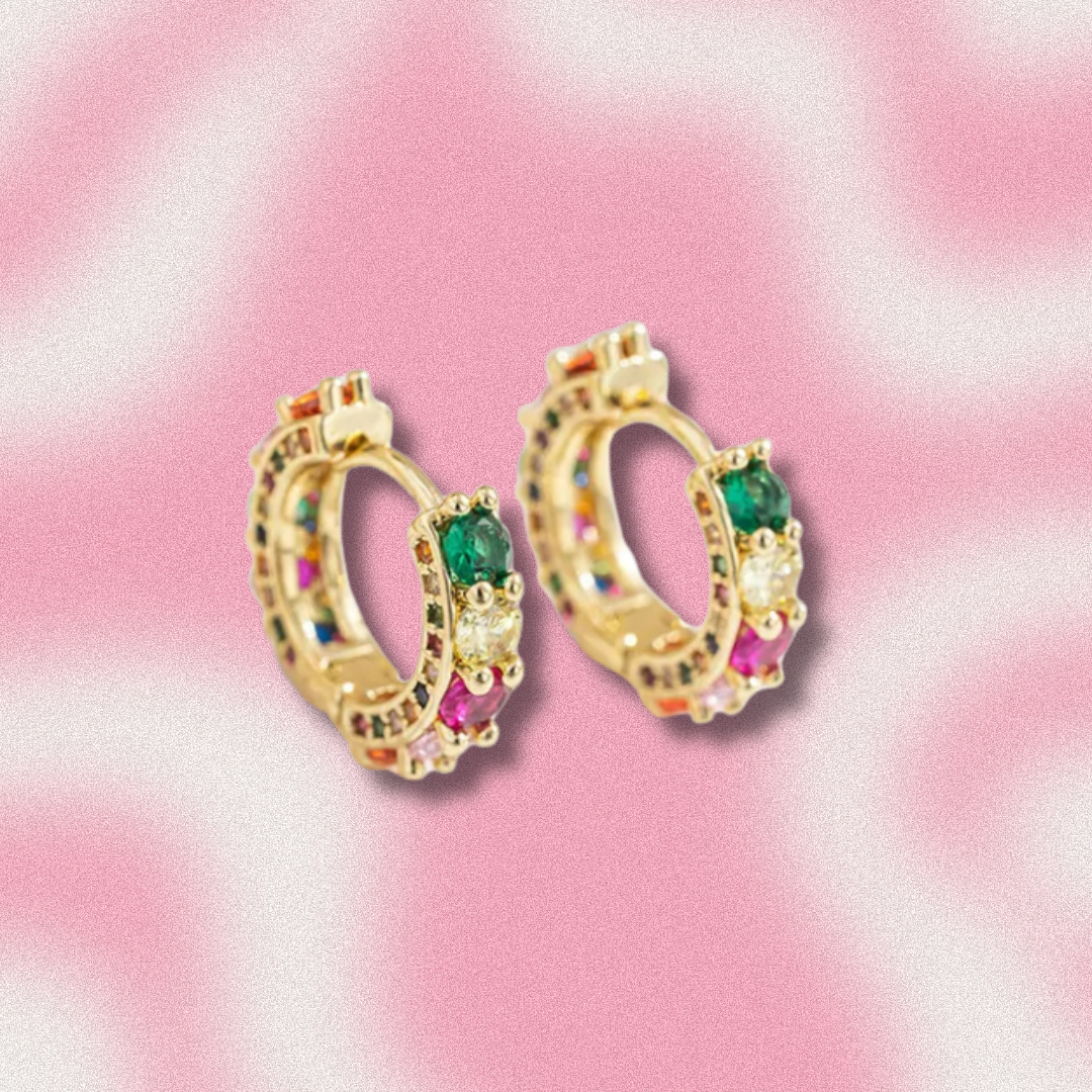 Double Trouble Hoop Earrings