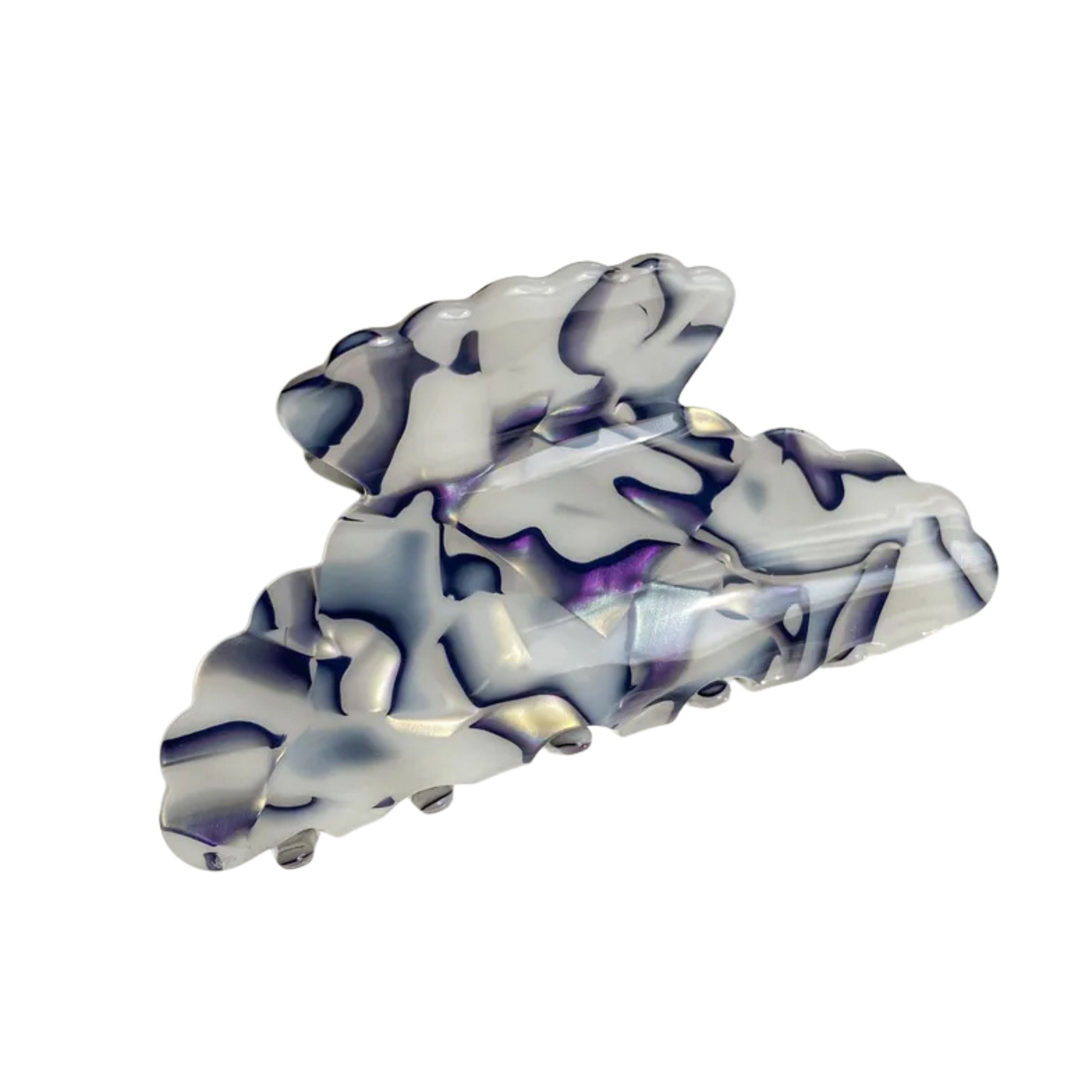 Midnight Marble Hair Claw Clip