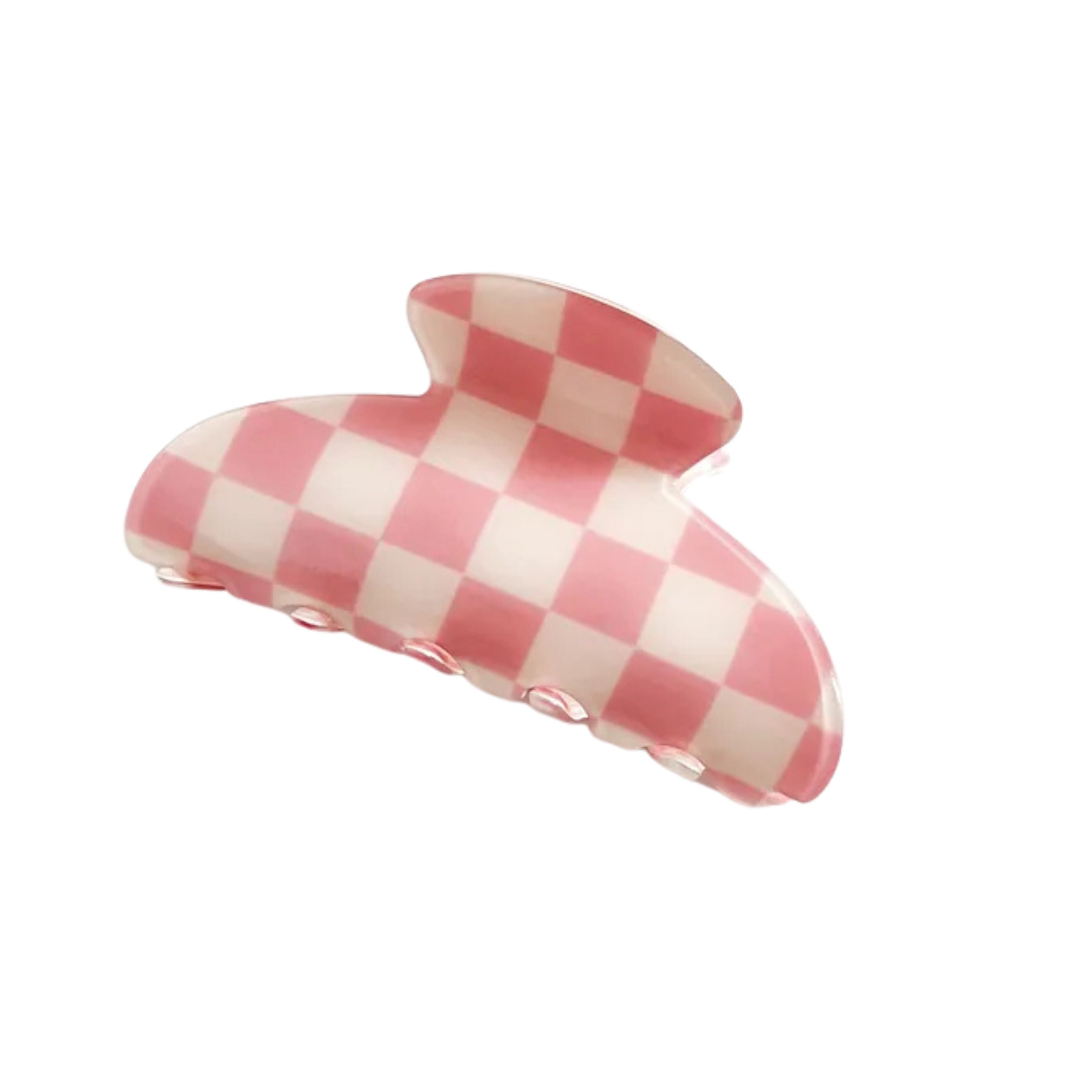Checkered Hair Claw Clip